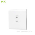 Safe indoor 1Gang 2Pin Socket Outlet CB certification